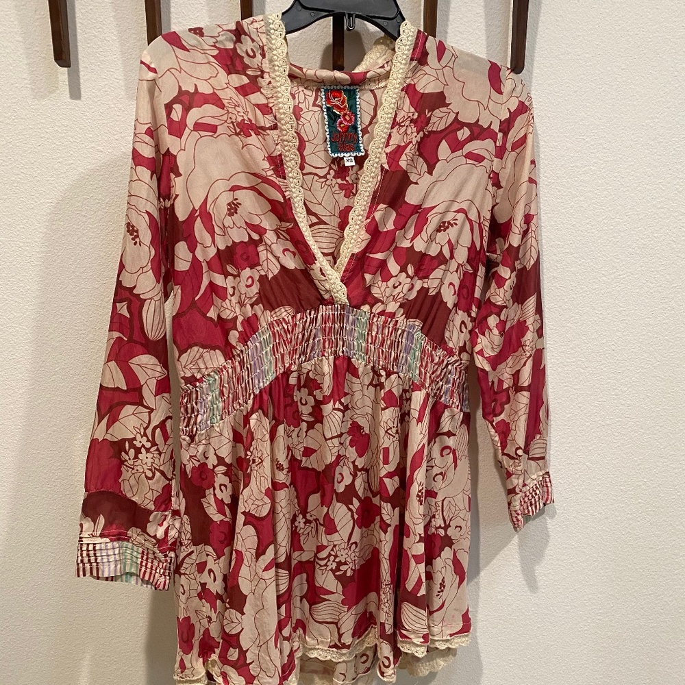 Johnny Was silk blouse